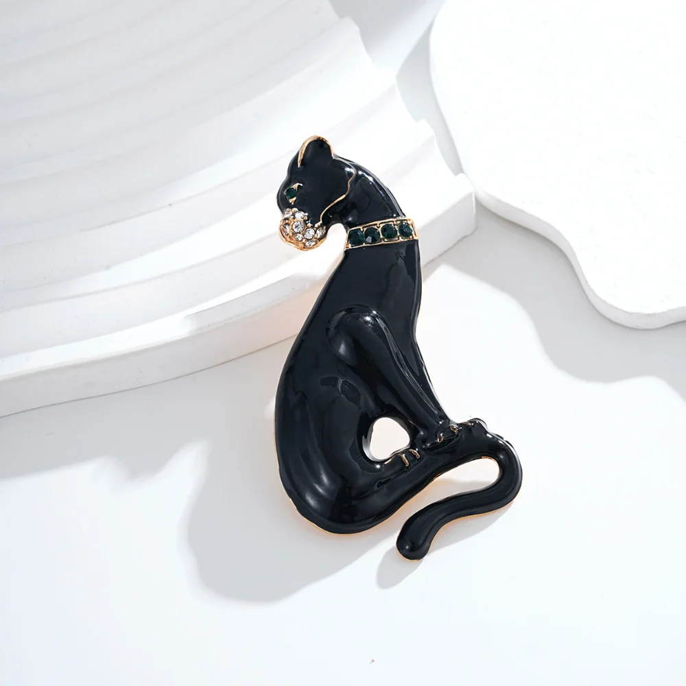 Gentleman Black Leopard Alloy Brooch 3 Gentleman Black Leopard Alloy Brooch - Image 3