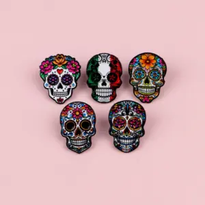 Vibrant Mexican Day of the Dead Brooch 12 S397505d1c9224d30a3415ea8e0a1483aL