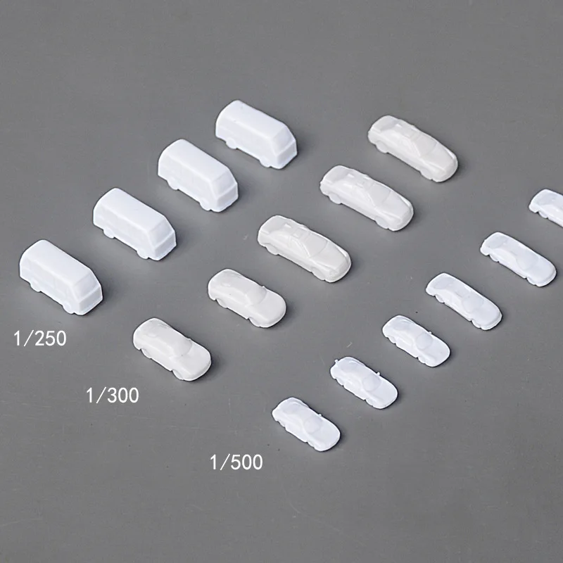 Miniature White Vehicle Set for Dioramas 3 Miniature White Vehicle Set for Dioramas - Image 3