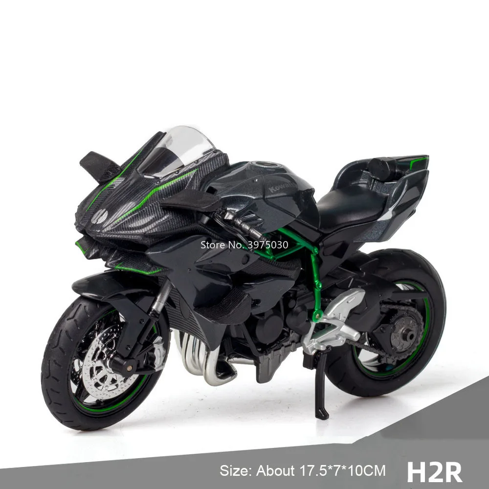 1:12 Scale Motorcycle Replica in Blue or Black 9 1:12 Scale Motorcycle Replica in Blue or Black - Image 9