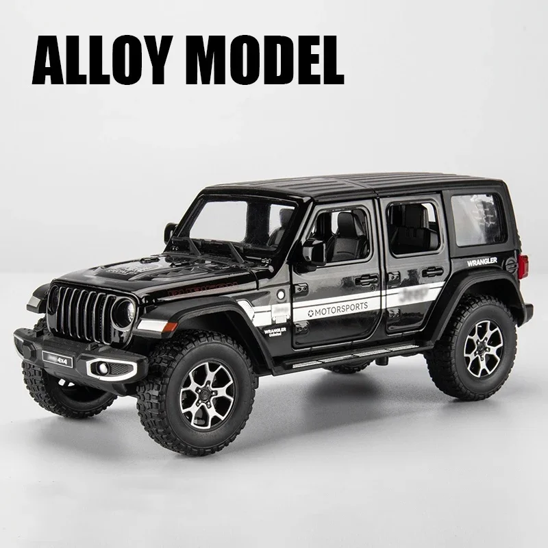 1:22 Scale Diecast Jeep Wrangler Rubicon Model 2 1:22 Scale Diecast Jeep Wrangler Rubicon Model - Image 2