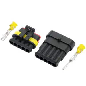 Waterproof 5-Pin Electrical Connector Set by ELEABC
