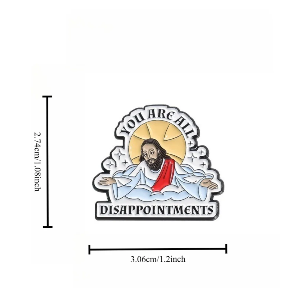 Disappointed Character Metal Brooch for Adults 2 Disappointed Character Metal Brooch for Adults - Image 2