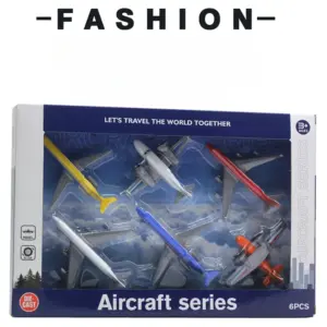 Set of Six Alloy Mini Airplanes for Collectors 7 S3a2952bc372c4cb3b3dc30ffb467b5ab8