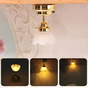 Miniature Ceiling Lamp for Dollhouses 8 S3a44b7aa208f4150ba7e40cf1ec37a70t