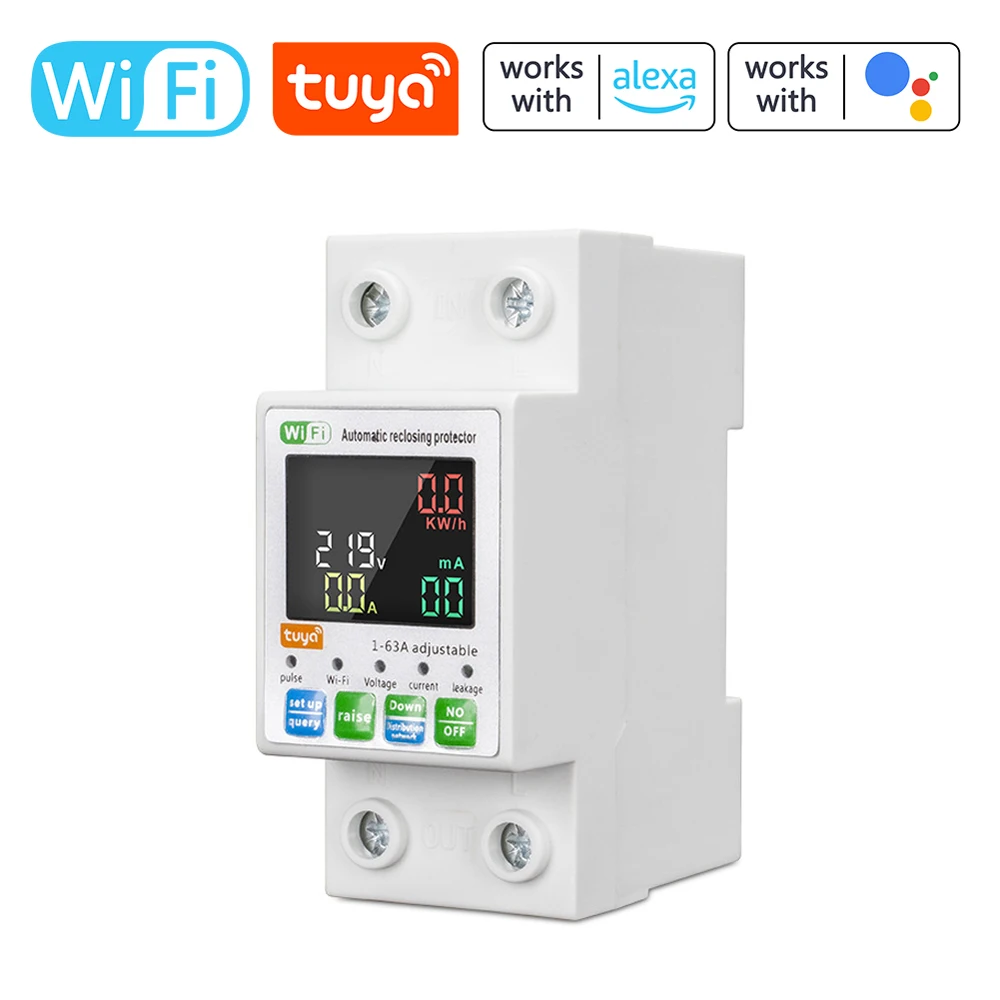 Tuya WiFi Circuit Breaker 63A 230V Safety Device 2 Tuya WiFi Circuit Breaker 63A 230V Safety Device - Image 2