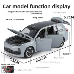 1:32 Scale Li Auto L9 SUV Diecast Model 11 S3a51d2a4475e4256bc26470e97e83dffV