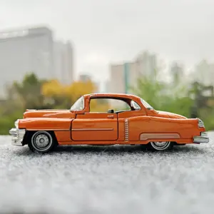 Vintage Orange Cadillac Diecast Model 1:32 Scale 11 S3a5e6c68114b416382f888ff11a5a833F