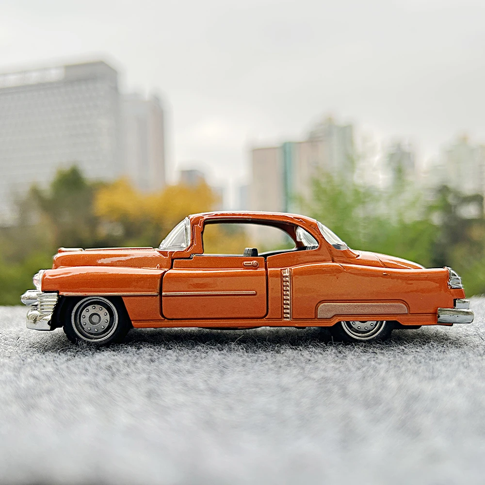 Vintage Orange Cadillac Diecast Model 1:32 Scale 2 Vintage Orange Cadillac Diecast Model 1:32 Scale - Image 2