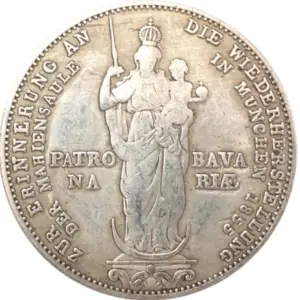 Vintage 1855 Bavaria Coin Replica