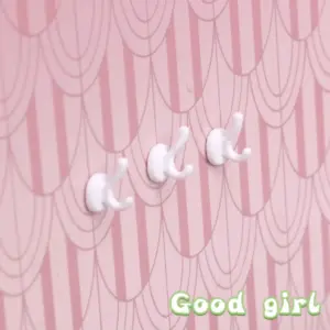 3pcs Doll House Mini Clothes Hat Hook Doll House Simulation Wall Hook