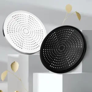 10-Inch Black Rainfall Ceiling Shower Head 15 S3ac21e76a272439887444bd26b277ba8F