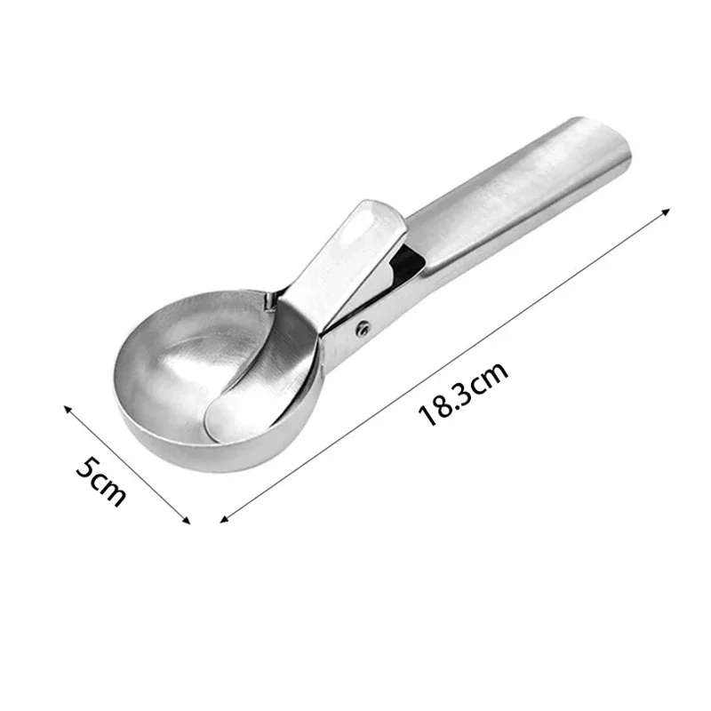 Stainless Steel Ice Cream Scoop 5cm Bowl 2 Stainless Steel Ice Cream Scoop 5cm Bowl - Image 2