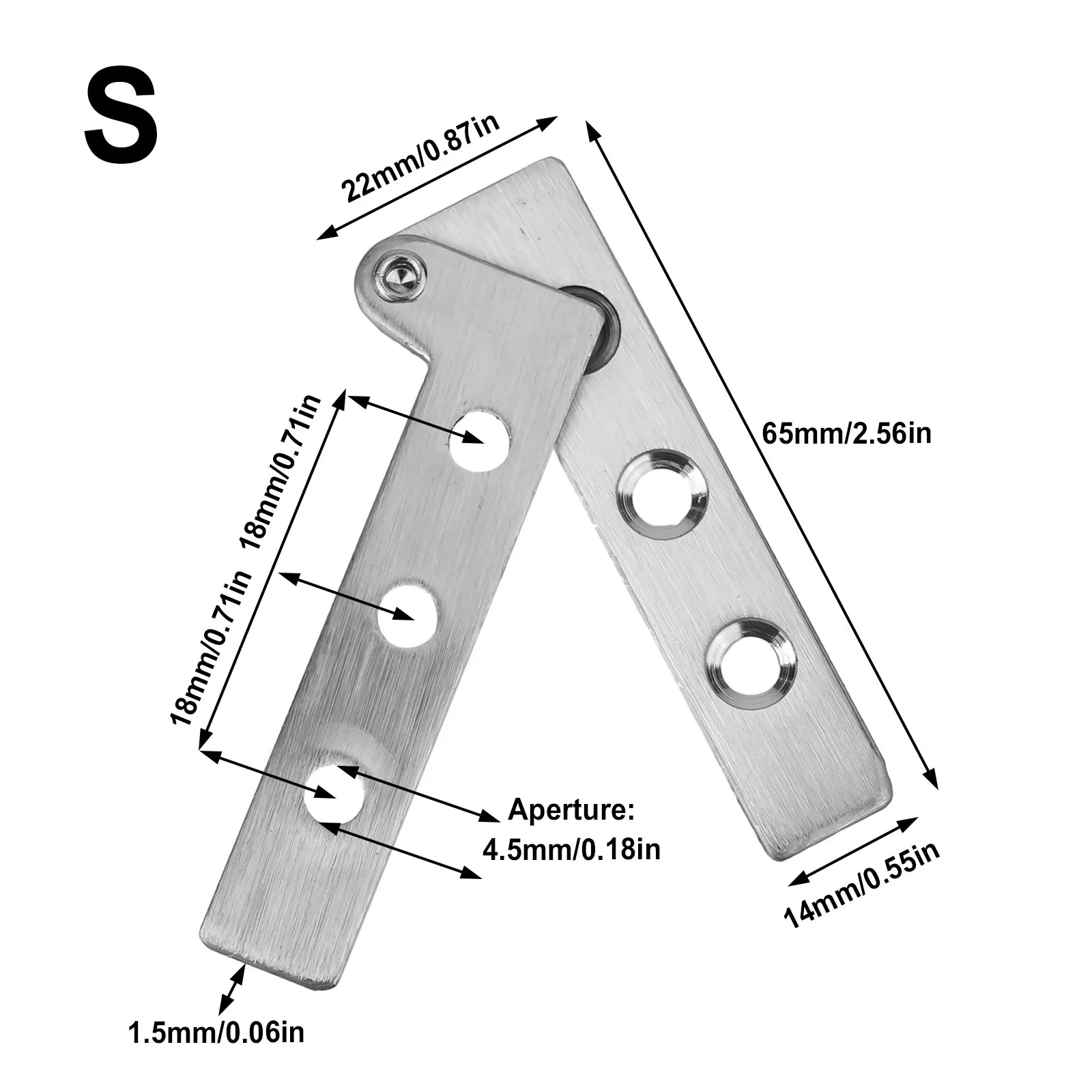 Stainless Steel Invisible Pivot Door Hinge S, M, L 2 Stainless Steel Invisible Pivot Door Hinge S, M, L - Image 2