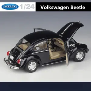 Vintage Black Volkswagen Beetle Model 1:24 Scale 13 S3af9e763e2284d6b9f98b0d72372f305D