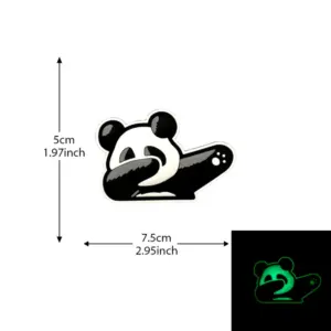 Playful Panda PVC Patch for DIY Customization 8 S3afd317d45ff454b9aac14f9ccd7b1a1c