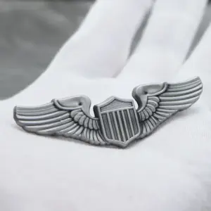 Aviation Wings Pin with Shield Emblem 10 S3b205f3c249843e48823690bda65fccbq