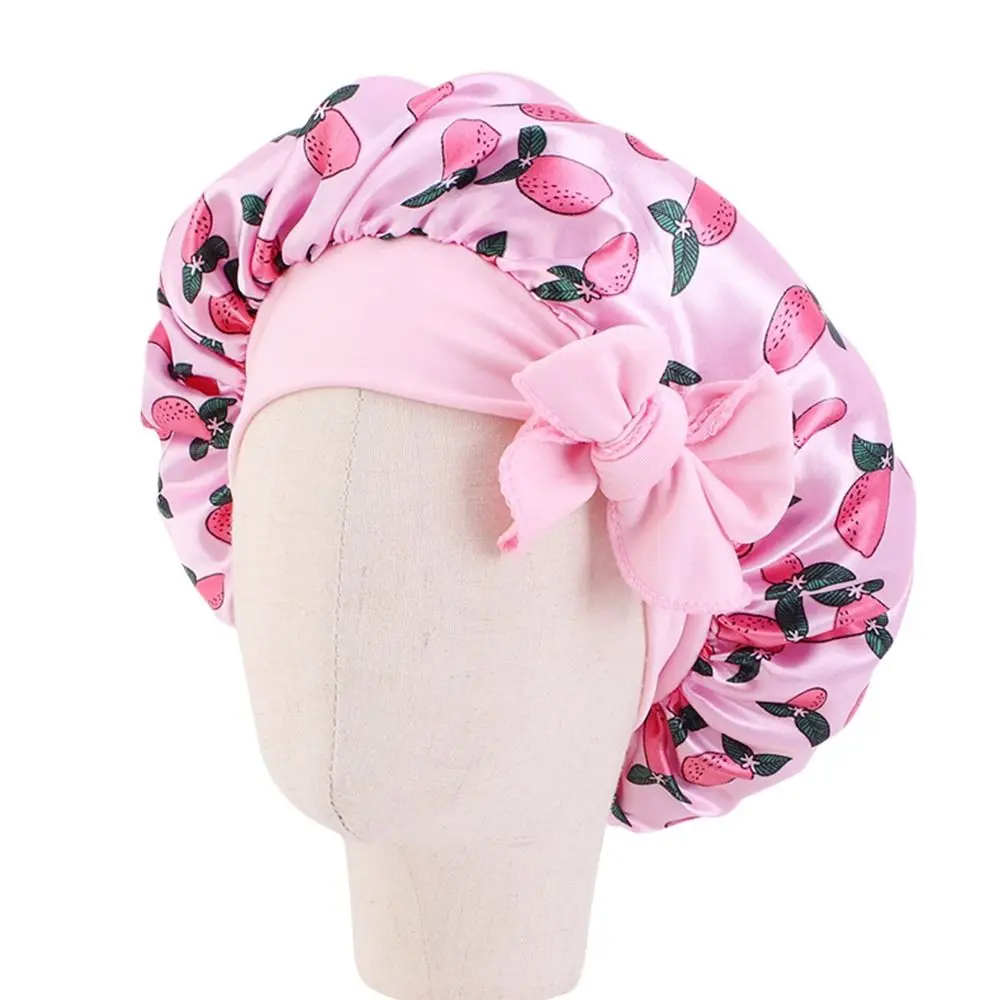 Pink Satin Sleep Cap for Children 2-8 3 Pink Satin Sleep Cap for Children 2-8 - Image 3