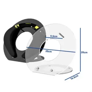 Acrylic Headphone & Speaker Stand 25cm 13 S3b3b4ec5a66d461699154708781b7a7ci