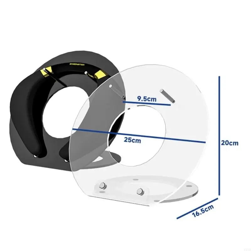 Acrylic Headphone & Speaker Stand 25cm 6 Acrylic Headphone & Speaker Stand 25cm - Image 6