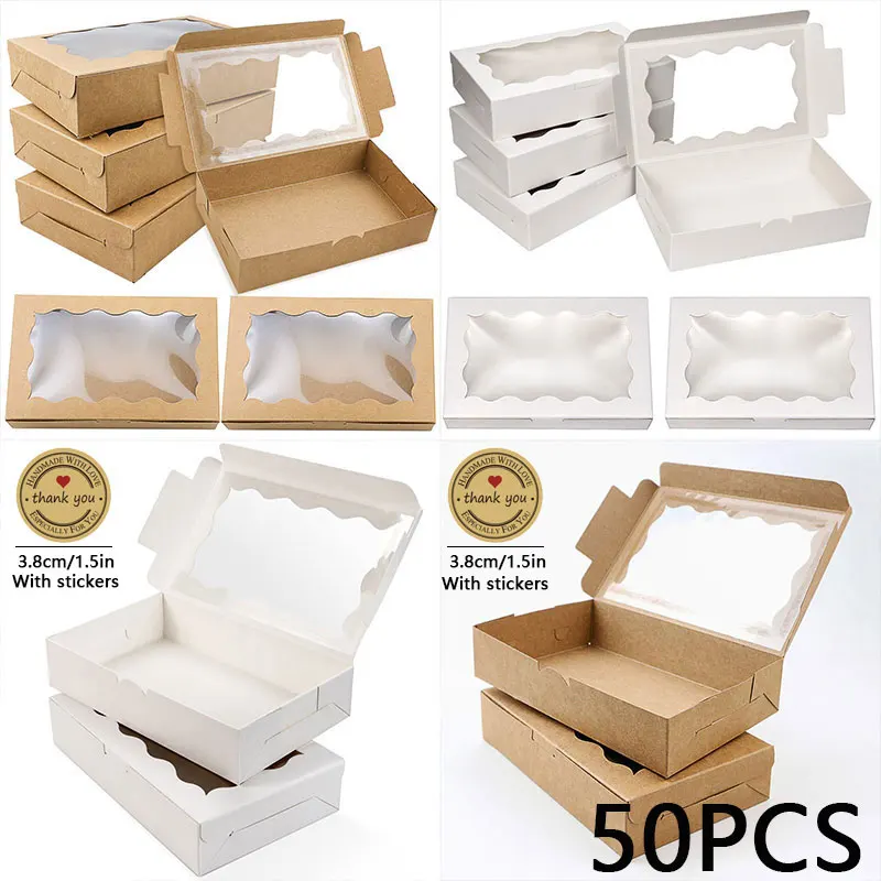 Elegant Kraft Paper Gift Box with Window 8 Elegant Kraft Paper Gift Box with Window - Image 8