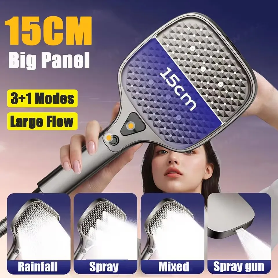 High-Pressure Square Rainfall Shower Head 3 High-Pressure Square Rainfall Shower Head - Image 3