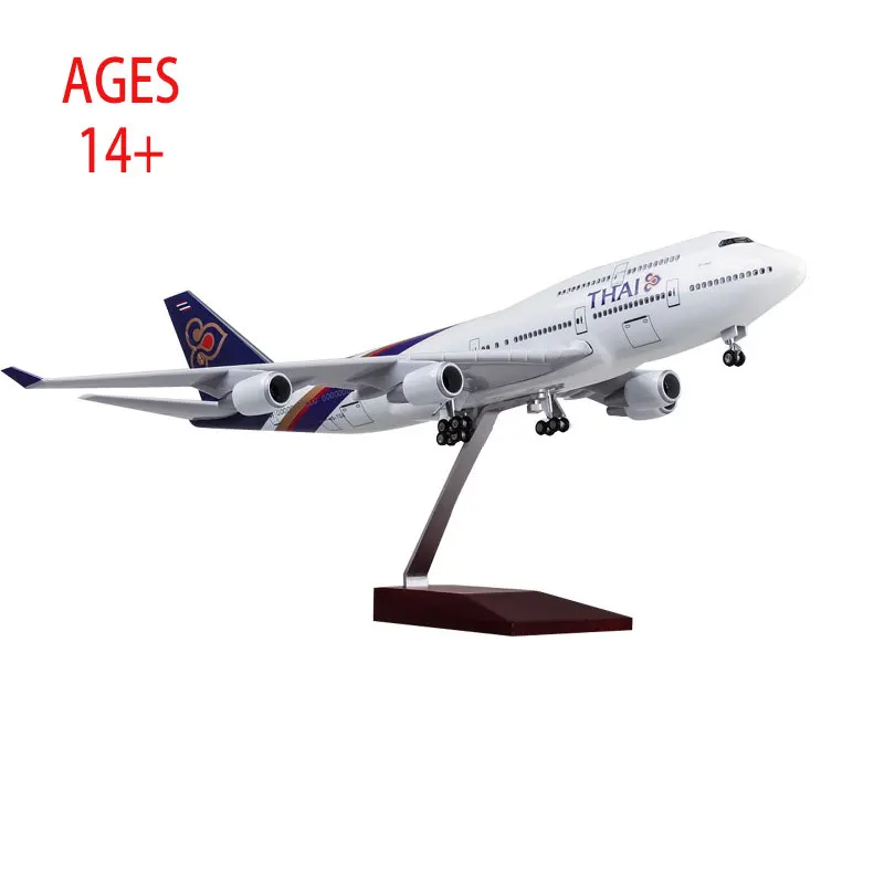 Thai Airways Boeing 747 Model 47cm with LED Lights 7 Thai Airways Boeing 747 Model 47cm with LED Lights - Image 7