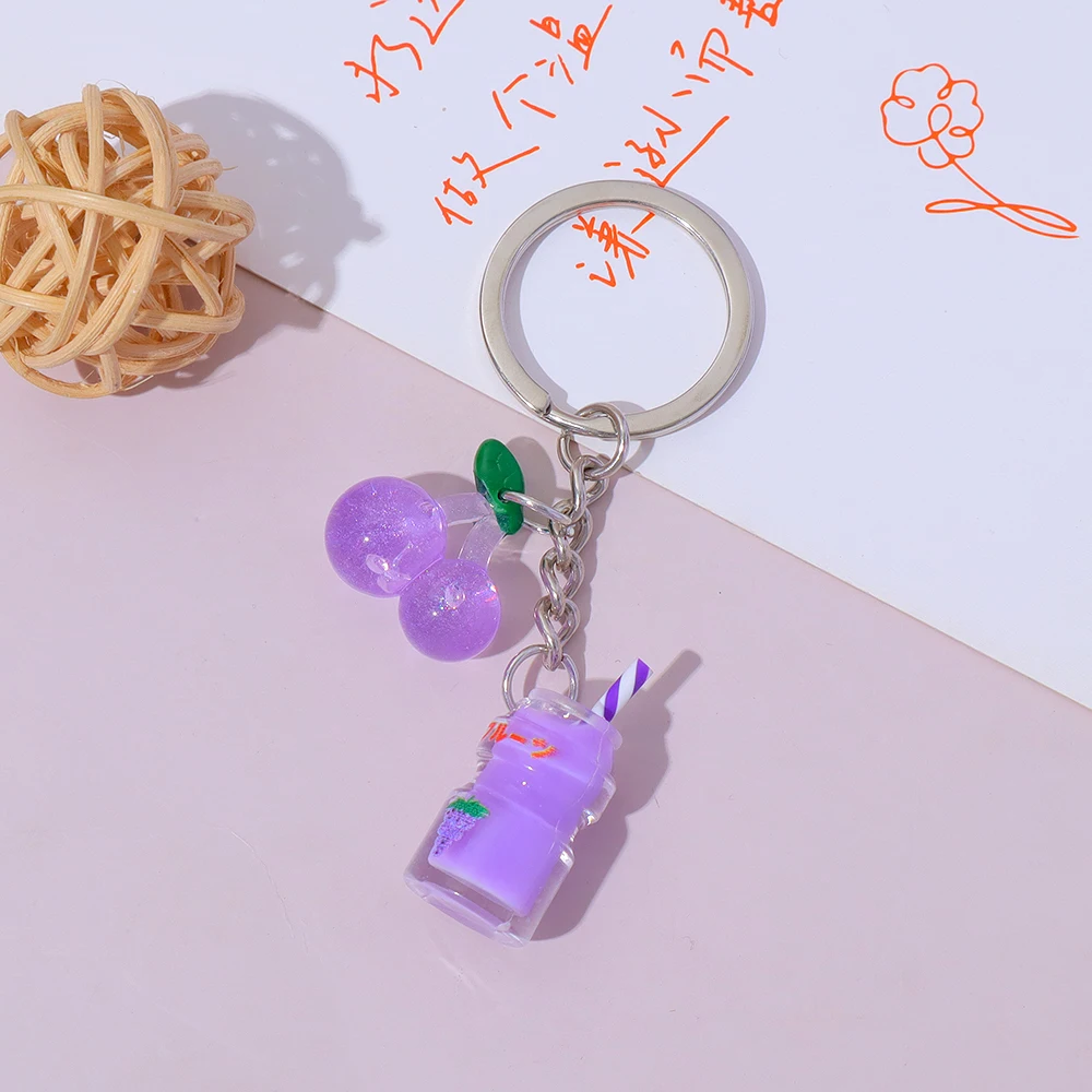Creative Cherry Ice Cream Cup Keychain in Colors 9 Creative Cherry Ice Cream Cup Keychain in Colors - Image 9