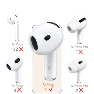 Silicone Cover for AirPods 4 in Multiple Colors 12 S3b54549532c94879b8141feb3f39502bw