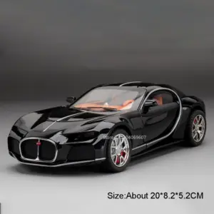 Gold and Black 1:24 Scale Supercar Model 18 S3b55681cfb7043eda229cf998ab17cddT