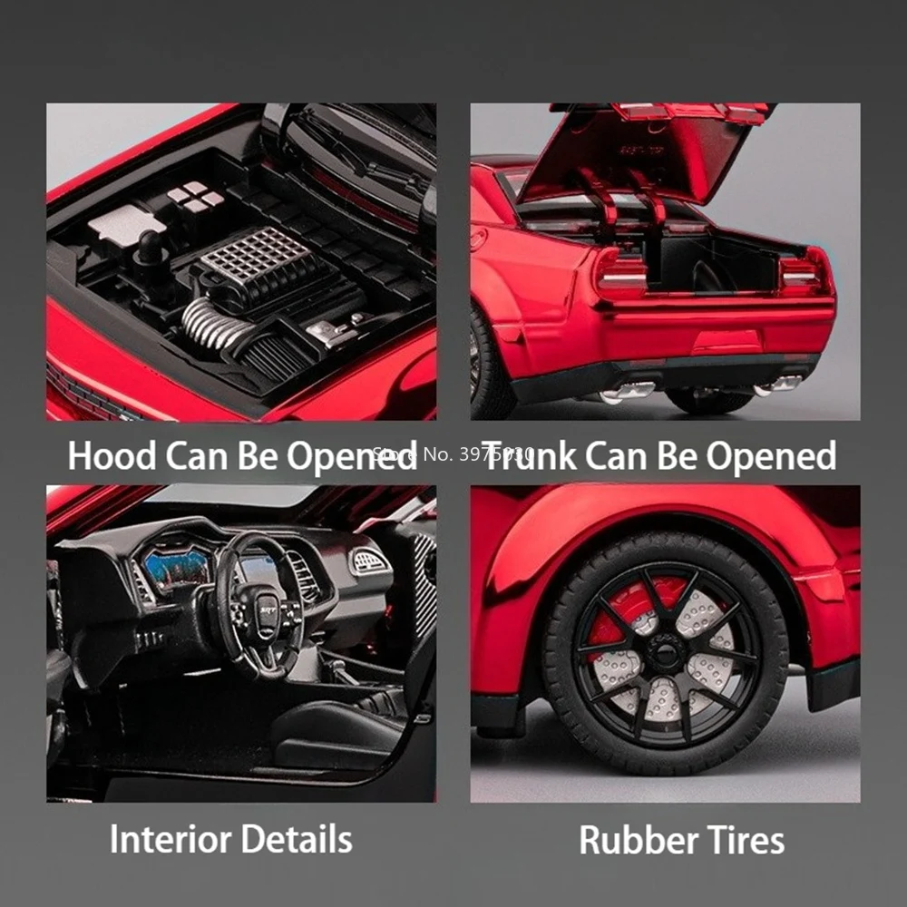 Rainbow Finish Diecast Dodge Challenger SRT Hellcat Model 3 Rainbow Finish Diecast Dodge Challenger SRT Hellcat Model - Image 3