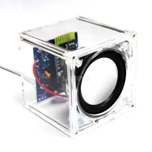 DIY Mini Bluetooth Speaker Kit 6cm Transparent Enclosure