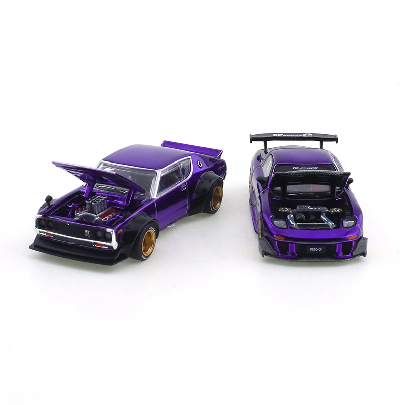 1/64 Scale Diecast Nissan Skyline GT-R V8 Drift & Mazda RX-7 4 1/64 Scale Diecast Nissan Skyline GT-R V8 Drift & Mazda RX-7 - Image 4