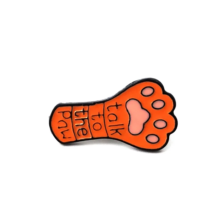 Vibrant Enamel Cartoon Dog Paw Brooch 2 Vibrant Enamel Cartoon Dog Paw Brooch - Image 2