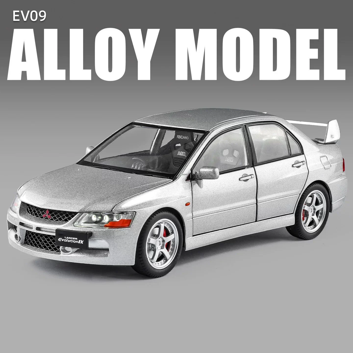 Mitsubishi Lancer Evolution EV09 1:24 Diecast Model 10 Mitsubishi Lancer Evolution EV09 1:24 Diecast Model - Image 10