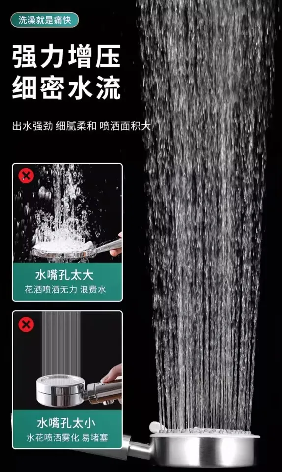 Stainless Steel Rainfall Shower Head with 5 Modes 2 Stainless Steel Rainfall Shower Head with 5 Modes - Image 2