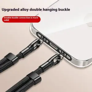Stainless Steel Dual Buckle Phone Lanyard 13 S3c895a1e1b0b4ca5a422eb47a6318364b