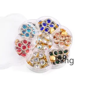 Vibrant 12mm Sunflower Rhinestones Set (105 pcs) 12 S3c9ab673bb7449dc8000f5fa6ed75e35j