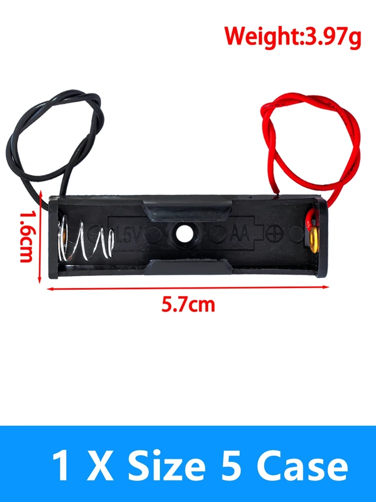 Black AA Battery Storage Case with Metal Springs 8 Black AA Battery Storage Case with Metal Springs - Image 8