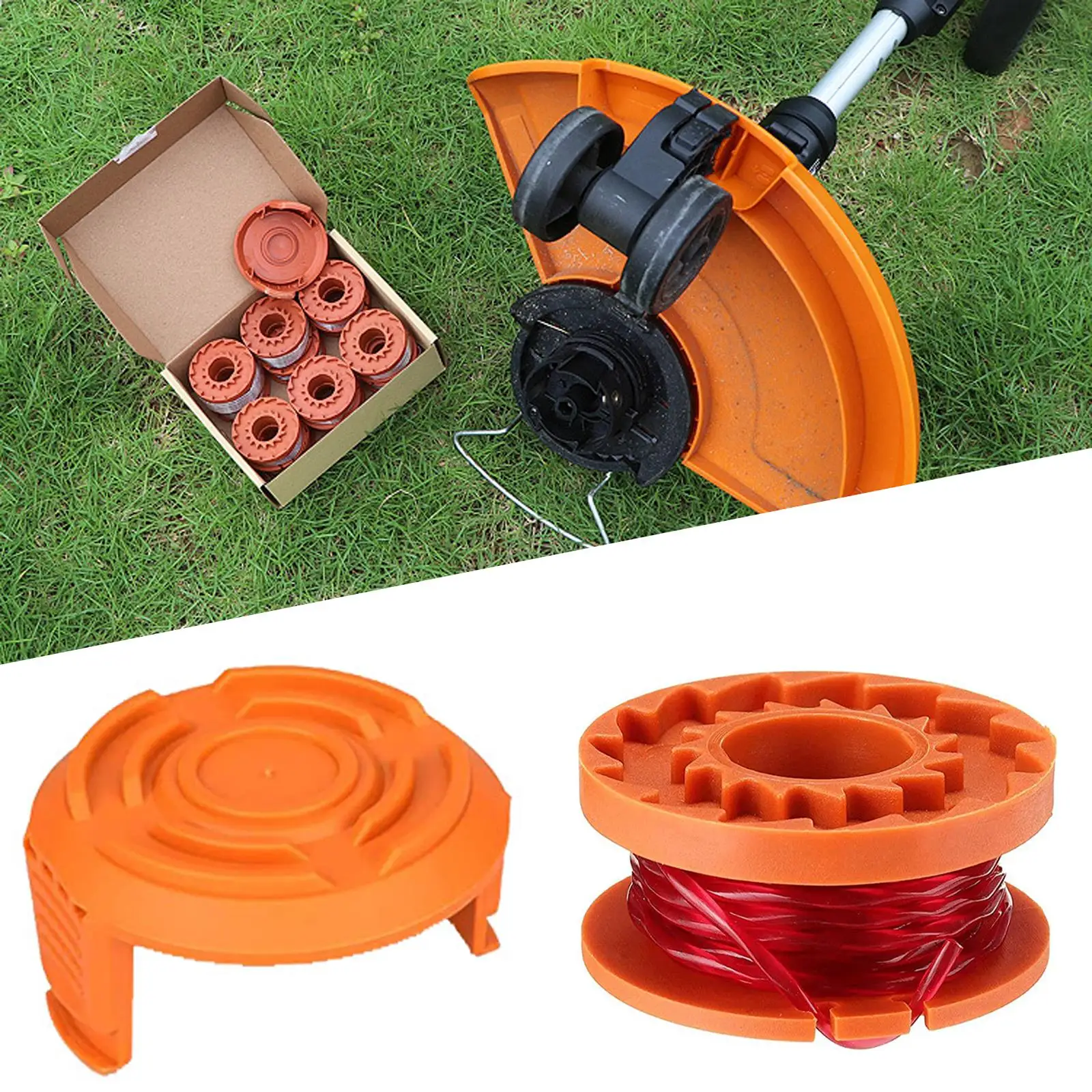 Vibrant Orange Worx Trimmer Spool Set 3 Vibrant Orange Worx Trimmer Spool Set - Image 3