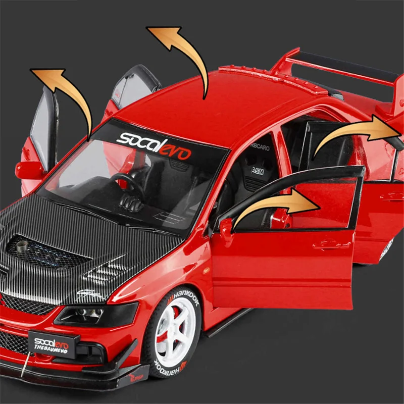Mitsubishi Lancer Evolution 9 Diecast Model 1:24 Scale 6 Mitsubishi Lancer Evolution 9 Diecast Model 1:24 Scale - Image 6