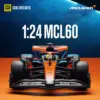 1:24 McLaren MCL60 F1 Miniature Cars Alloy Toys Diecast Models Wheels Can Turned Rolling Sliding Sports Car Boys Festival Gifts