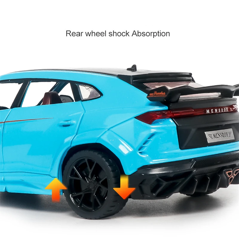 Blue Lamborghini Urus 1:24 Scale Model 4 Blue Lamborghini Urus 1:24 Scale Model - Image 4