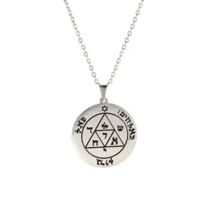 Vintage Stainless Steel Pentacle Necklace 15 S3d165ebaaca24aaf8ad8e995003b6eb1i