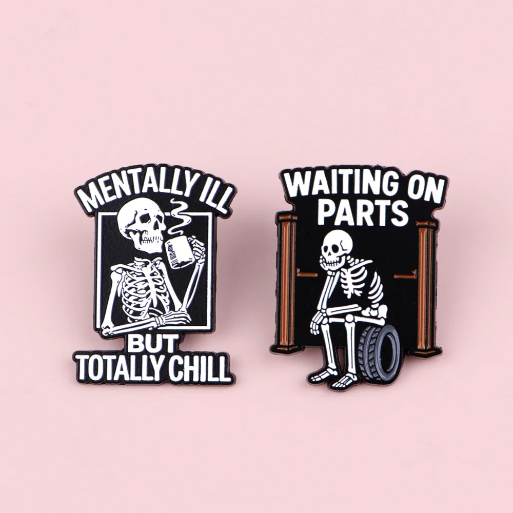 Playful Skeleton Brooch for Edgy Styles 4 Playful Skeleton Brooch for Edgy Styles - Image 4