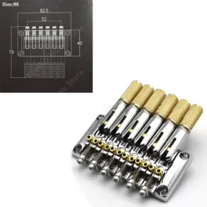 Headless Electric Guitar Bridge Model 1202 in Chrome or Black 14 S3d33cb127d4d458e8ef2b5ae62835dd0F