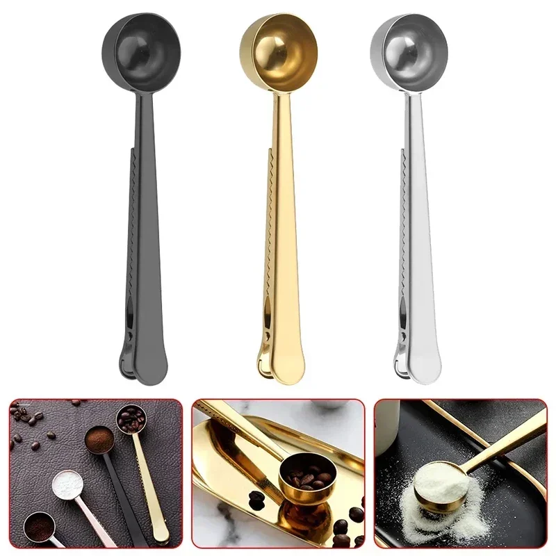 Stylish Stainless Steel Coffee Spoon & Seal 3 Stylish Stainless Steel Coffee Spoon & Seal - Image 3