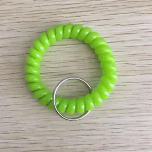 Colorful Spiral Plastic Wrist Coil Keychain Set of 10 16 S3d5d7cbb84ee40459308ef7e356b0c4bh