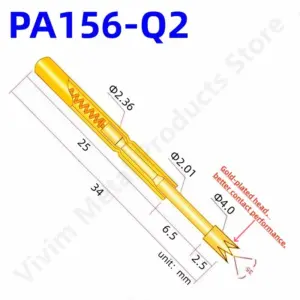 Gold-Colored PA156-Q2 Test Probes Set 7 S3d600b63e0ed42cabb99c09fe1d2f5a0a