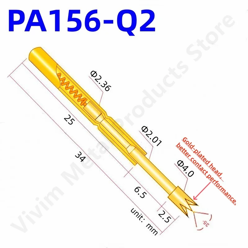Gold-Colored PA156-Q2 Test Probes Set 2 Gold-Colored PA156-Q2 Test Probes Set - Image 2